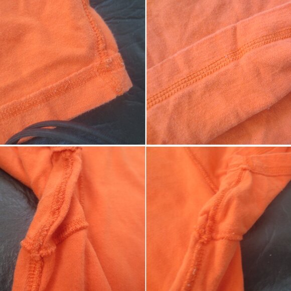 Abercrombie Fitch A & F Reverse Stitch V-Neck Sueded Cotton Muscle Cut T-Shirt - Picture 9 of 10